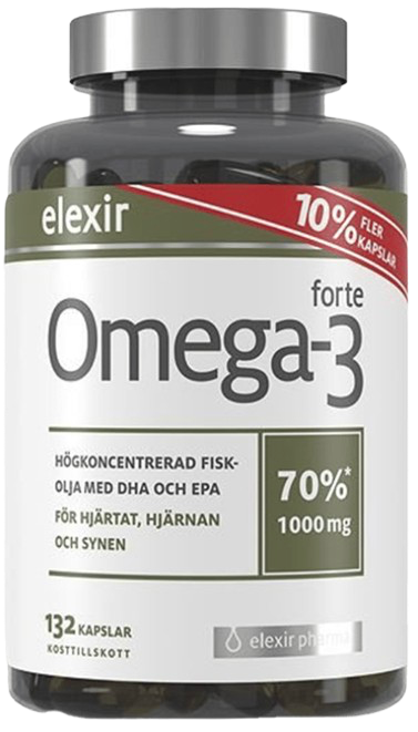 Elexir Omega-3 висока концентрація 1000 мг 132 капсул