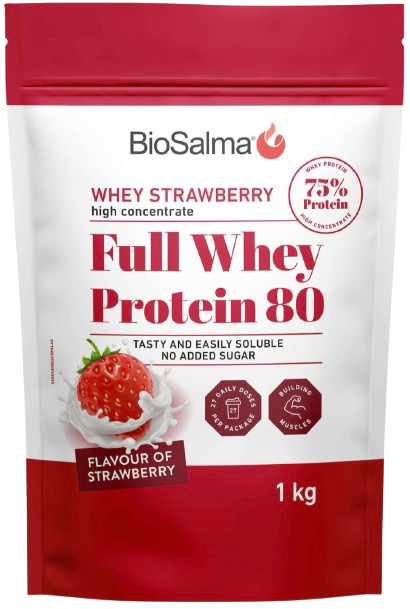 BioSalma Full Whey Protein 80 Полуниця 1000г