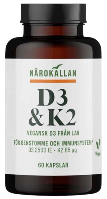 Närokällan D3 & K2 60 капсул