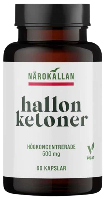 Närokällan Hallonketoner 500mg 60 kapslar