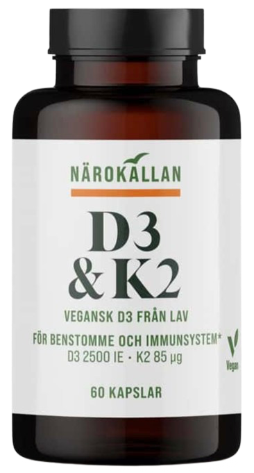 Närokällan D3 & K2 60 капсул