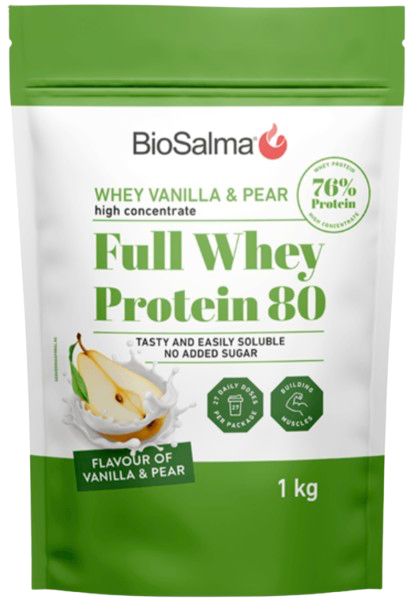 BioSalma Full Whey Protein 80 Ваніль & Груша 1000г